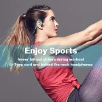 Mucro ML233 Foldable Wired Running Sports Headphones Night Neckband In-Ear Stereo Earphones, Cable Length: 1.2m, ML233 (Blue) - Image 4