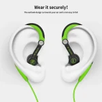 Mucro MB-232 Running In-Ear Sport Earbuds Earhook Wired Stereo Headphones for Jogging Gym - Image 5