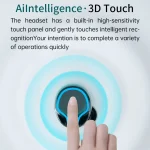 M9 Bluetooth 5.1 TWS Mirror Digital Display Wireless Bluetooth Earphone with Charging Box Flashlight , Support Touch & Siri & Battery Display, M9 (Black) - Image 15