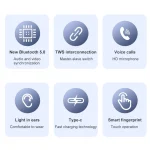 awei T21 Bluetooth V5.0 Ture Wireless Sports TWS Headset with Charging Case - Image 3