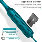 M61 Bluetooth 5.1 Business Sport Magnetic Metal Stereo Neck-mounted Bluetooth Earphone - Image 2