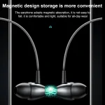 M61 Bluetooth 5.1 Business Sport Magnetic Metal Stereo Neck-mounted Bluetooth Earphone - Image 5