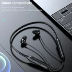 M61 Bluetooth 5.1 Business Sport Magnetic Metal Stereo Neck-mounted Bluetooth Earphone - Image 6