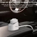 AIN MK-X18S USB Car Single Wireless Bluetooth Earphone with Charging Box, Support HD Call & Siri & Automatic Pairing, MK-X18S - Image 3