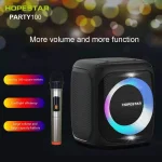 HOPESTAR Party100 Bluetooth 5.0 Portable Waterproof Wireless Bluetooth Speaker with Mobile Charging Function, Party100(Black), Party100(Green), Party100(Blue) - Image 5