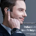 M-1 Back-mounted Touch Noise Reduction Bone Conduction Bluetooth Earphone with Detachable Microphone - Image 3