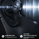 M-1 Back-mounted Touch Noise Reduction Bone Conduction Bluetooth Earphone with Detachable Microphone - Image 4