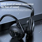 M-1 Back-mounted Touch Noise Reduction Bone Conduction Bluetooth Earphone with Detachable Microphone - Image 6