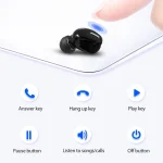 X9 Wireless Bluetooth 5.0 Mini In-Ear Unilateral Earphone, X9 Black, X9 White - Image 2