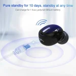 X9 Wireless Bluetooth 5.0 Mini In-Ear Unilateral Earphone, X9 Black, X9 White - Image 5