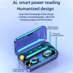 F9-5C Macaron Series LED Light + Digital Display Noise Reduction Bluetooth Earphone, F9-5C Macaron LED Light Baby Blue, F9-5C Macaron LED Light Yellow, F9-5C Macaron LED Light Dark Blue... - Image 6