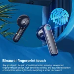 V9 Mirror Noodle Wireless Bluetooth Earphone with Charging Compartment - Image 5