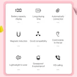 ETE-16 TWS Semi-In-Ear Digital Display Sports Bluetooth Earphones - Image 3