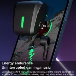ETE-55 TWS Binaural Bluetooth 5.0 Low Latency Gaming Earphones, ETE-55 Black - Image 6