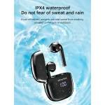 awei T28P Bluetooth V5.0 TWS Ture Wireless Sports LED Display Headset with Charging Case - Image 7