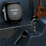 awei T28P Bluetooth V5.0 TWS Ture Wireless Sports LED Display Headset with Charging Case - Image 10