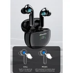 awei T15P Bluetooth V5.0 TWS Ture Wireless Sports LED Display Headset with Charging Case, T15P - Image 6