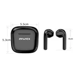awei T26 Pro TWS Bluetooth V5.0 Ture Wireless Sports Headset with Charging Case, T26 Pro - Image 3