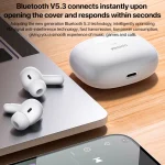 Yesido TWS28 ANC+ENC Dual Noise Reduction Smart TWS Wireless Bluetooth Earphone, TWS28 Beige, TWS28 White - Image 6