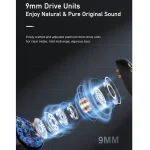 awei TA3 Bluetooth 5.0 ANC Active Noise Reduction Wireless Bluetooth Earphone, TA3 - Image 4