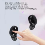 DT-4 IPX Waterproof Bluetooth 5.0 Wireless Bluetooth Earphone with 350mAh Magnetic Charging Box, Support for Calling, DT-4 - Image 5