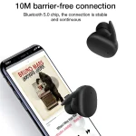 DT-7 IPX Waterproof Bluetooth 5.0 Wireless Bluetooth Earphone with 300mAh Magnetic Charging Box, Support Call, DT-7 - Image 4