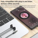 Yesido YH47 3.5mm Metal Line-Control In-Ear Wired Earphone, Length: 1.2m, YH47 - Image 9