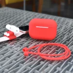For AirPods Pro 3 in 1 Silicone Earphone Protective Case + Earphones Buckle + Anti-lost Rope Set - Image 6