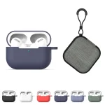 For AirPods Pro 5 in 1 Silicone Earphone Protective Case + Earphone Bag + Earphones Buckle + Hook + Anti-lost Rope Set, For AirPods Pro - Image 2