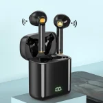 F730 TWS IPX4 Waterproof Digital Display Half in-ear Bluetooth Earphone, F730 Black - Image 2