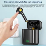 F730 TWS IPX4 Waterproof Digital Display Half in-ear Bluetooth Earphone, F730 Black - Image 4