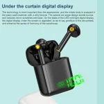 F730 TWS IPX4 Waterproof Digital Display Half in-ear Bluetooth Earphone, F730 Black - Image 5