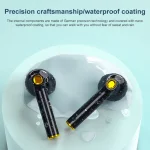 F730 TWS IPX4 Waterproof Digital Display Half in-ear Bluetooth Earphone, F730 Black - Image 6