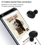 DT-15 Wireless Two Ear Bluetooth Headset Supports Touch & Smart Magnetic Charging & Power On Automatic Pairing - Image 4