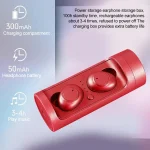 DT-15 Wireless Two Ear Bluetooth Headset Supports Touch & Smart Magnetic Charging & Power On Automatic Pairing - Image 8