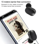 DT-16 Wireless Two Ear Bluetooth Headset Supports Touch & Smart Magnetic Charging & Power On Automatic Pairing - Image 4