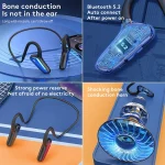 M-D8 IPX5 Waterproof Bone Passage Bluetooth Hanging Ear Wireless Earphone - Image 7