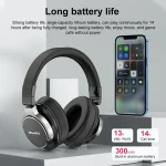 awei A710BL Foldable ANC Noise Cancelling Bluetooth Wireless Headset, A710BL - Image 3