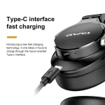 awei A710BL Foldable ANC Noise Cancelling Bluetooth Wireless Headset, A710BL - Image 5