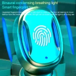 A22 English Version Pull-out Digital Display Bluetooth Earphone with Magnetic Charging Box, Support Touch Light & Power Bank, English Version - Image 4