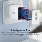 IVON AD48 18W PD Fast Charger + USB-C / Type-C to 8 Pin Data Cable Set, US Plug - Image 4