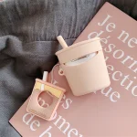 Wireless Earphones Shockproof Pearl Milk Tea Silicone Protective Case for Apple AirPods 1 / 2, Orange, Green, Purple, Apricot - Image 3