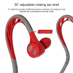 REMAX RB-S20 Bluetooth 4.2 Rotatable Ear Shell Rear-mounted Bluetooth Sports Earphone, RB-S20 Green, RB-S20 Red, RB-S20 Yellow - Image 3