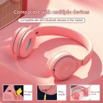 Y08 Hifi Sound Quality Macaron Bluetooth Headset, Supports Calling & TF Card & 3.5mm AUX - Image 4