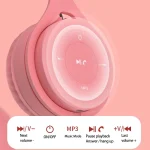 Y08 Hifi Sound Quality Macaron Bluetooth Headset, Supports Calling & TF Card & 3.5mm AUX - Image 5