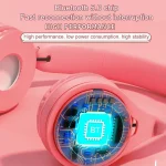 Y08 Hifi Sound Quality Macaron Bluetooth Headset, Supports Calling & TF Card & 3.5mm AUX - Image 6