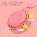 Y08 Hifi Sound Quality Macaron Bluetooth Headset, Supports Calling & TF Card & 3.5mm AUX - Image 9