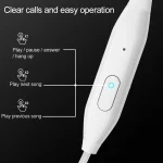 Langsdom MJ31 1.2m Wired Half  In-Ear 3.5mm Interface Stereo Earphones with Mic - Image 6