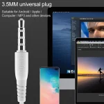 Langsdom MJ31 1.2m Wired Half  In-Ear 3.5mm Interface Stereo Earphones with Mic - Image 8