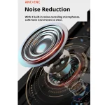 D Monster D08 IPX4 ANC+ENC Noise Reduction Wireless Bluetooth 5.2 Earphone, D08 - Image 5